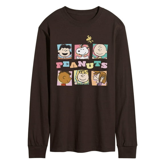 Peanuts - Boxes Snoopy And Friends - Men's Long Sleeve Graphic T-Shirt
