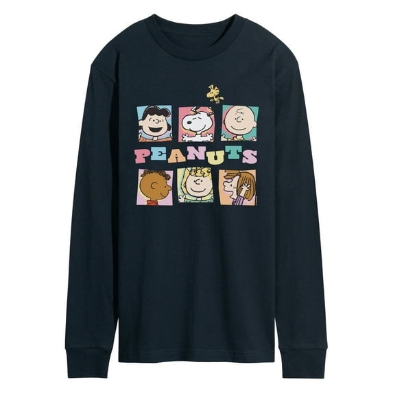 Peanuts - Character Boxes - Men's Long Sleeve Graphic T-Shirt