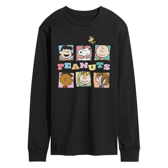 Peanuts - Character Boxes - Men's Long Sleeve Graphic T-Shirt