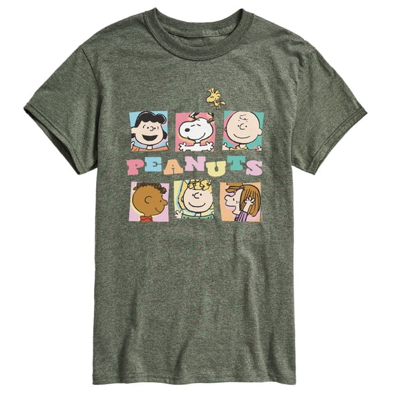 Peanuts - Boxes Snoopy And Friends - Men's Short Sleeve Graphic T-Shirt