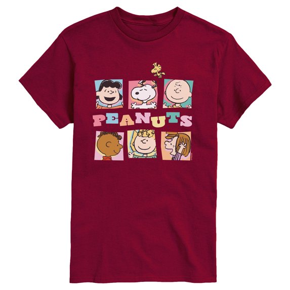 Peanuts - Boxes Snoopy And Friends - Men's Short Sleeve Graphic T-Shirt