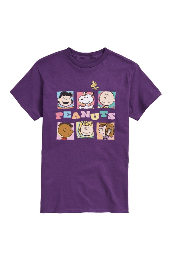 - Boxes Snoopy And Friends - Men's Short Sleeve Graphic T-Shirt
