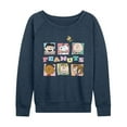 thumbnail image 1 of Peanuts - Character Boxes - Women's French Terry Long Sleeve Pullover, 1 of 5