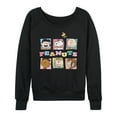 thumbnail image 1 of Peanuts - Character Boxes - Women's French Terry Long Sleeve Pullover, 1 of 5