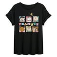 thumbnail image 1 of Peanuts - Character Boxes - Juniors Oversized Graphic T-Shirt, 1 of 5