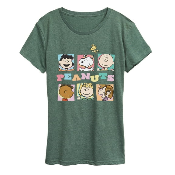 Peanuts - Boxes Snoopy And Friends - Women's Short Sleeve Graphic T-Shirt