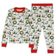 thumbnail image 1 of Peanuts Christmas Santa Snoopy Charlie Brown Characters Matching Family Holiday Tight-Fit 2PC Pajama Set, 1 of 6