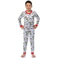 thumbnail image 1 of Peanuts Christmas Santa Snoopy Charlie Brown Characters Matching Family Holiday Tight-Fit 2PC Pajama Set, 1 of 7