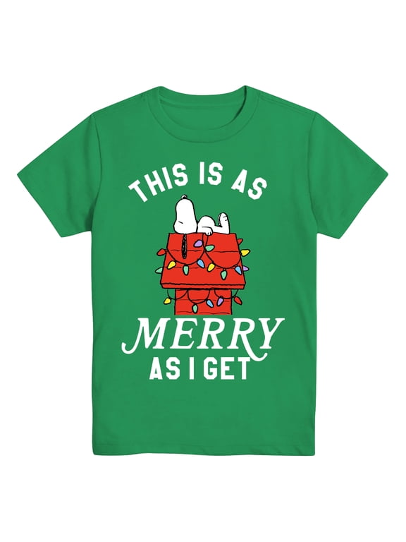 Peanuts, Boys' Graphic T-Shirt, Merry Sass, Sizes XS-2XL (4-18)
