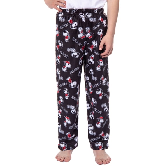Peanuts Boys' Joe Cool Snoopy Character All-Over Tossed Print Sleep Lounge Pajama Pants