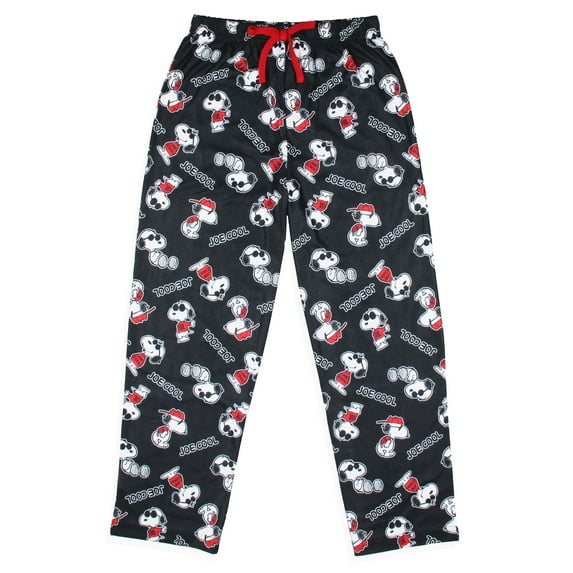 Peanuts Boys' Joe Cool Snoopy Character All-Over Tossed Print Sleep Lounge Pajama Pants