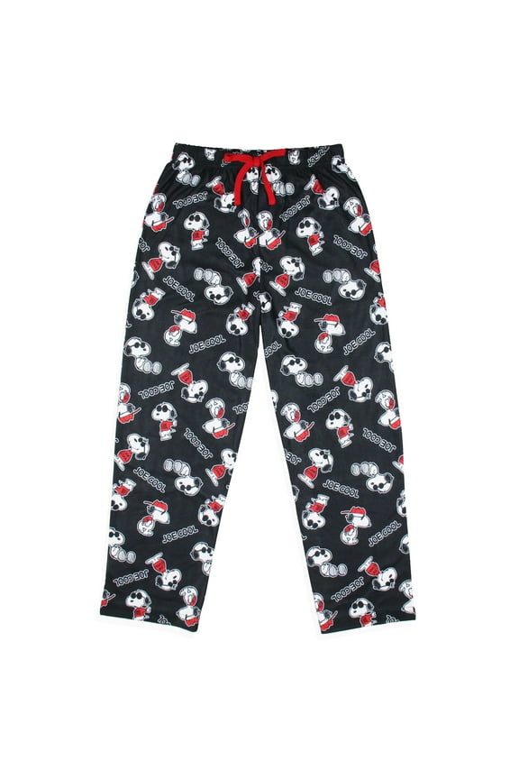 Peanuts Boys' Joe Cool Snoopy Character All-Over Tossed Print Sleep Lounge Pajama Pants