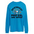 thumbnail image 1 of Peanuts - Bratwurst Pretzel And Repeat Snoopy - Men's Long Sleeve T-Shirt, 1 of 1