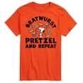 thumbnail image 1 of Peanuts - Bratwurst Pretzel And Repeat Snoopy - Men's Short Sleeve Graphic T-Shirt, 1 of 6