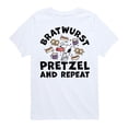 thumbnail image 1 of Peanuts - Bratwurst Pretzel And Repeat Snoopy - Toddler & Youth Short Sleeve Graphic T-Shirt, 1 of 6