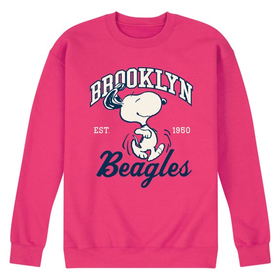 Peanuts - Brooklyn Beagles - Men's Crew Neck Fleece Pullover
