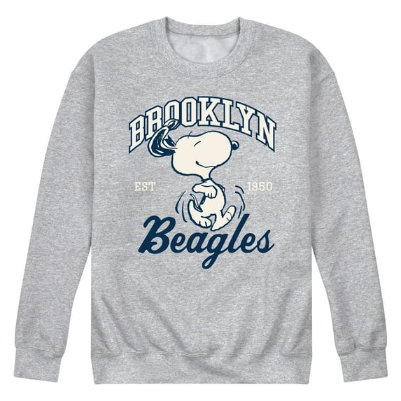 Peanuts - Brooklyn Beagles - Men's Crew Neck Fleece Pullover