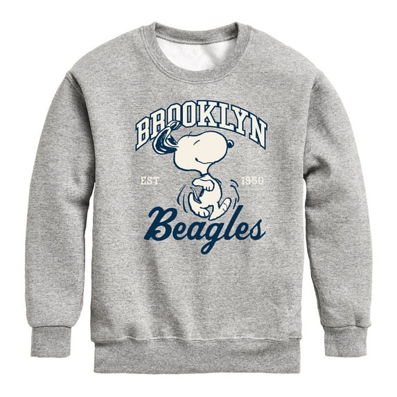 Peanuts - Brooklyn Beagles - Toddler & Youth Crewneck Fleece Sweatshirt