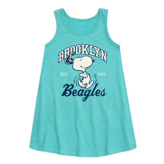 Peanuts - Brooklyn Beagles - Toddler & Youth Girls A-line Dress