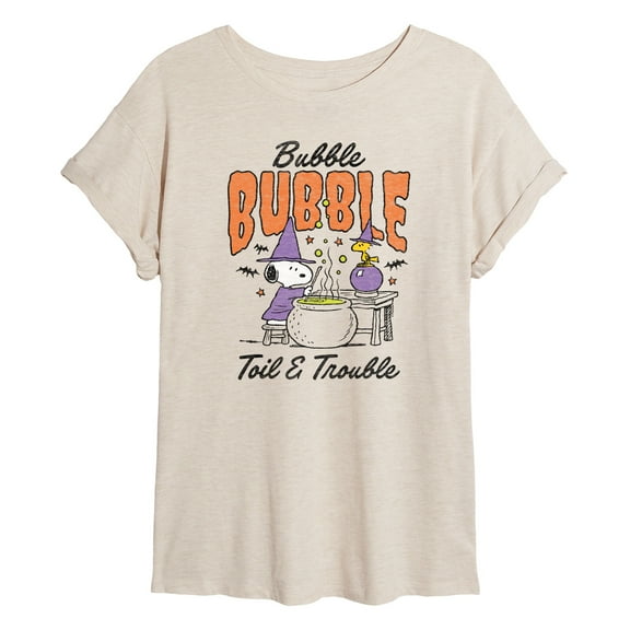 Peanuts - Bubble Bubble Toil Trouble - Juniors Ideal Flowy Muscle T-Shirt