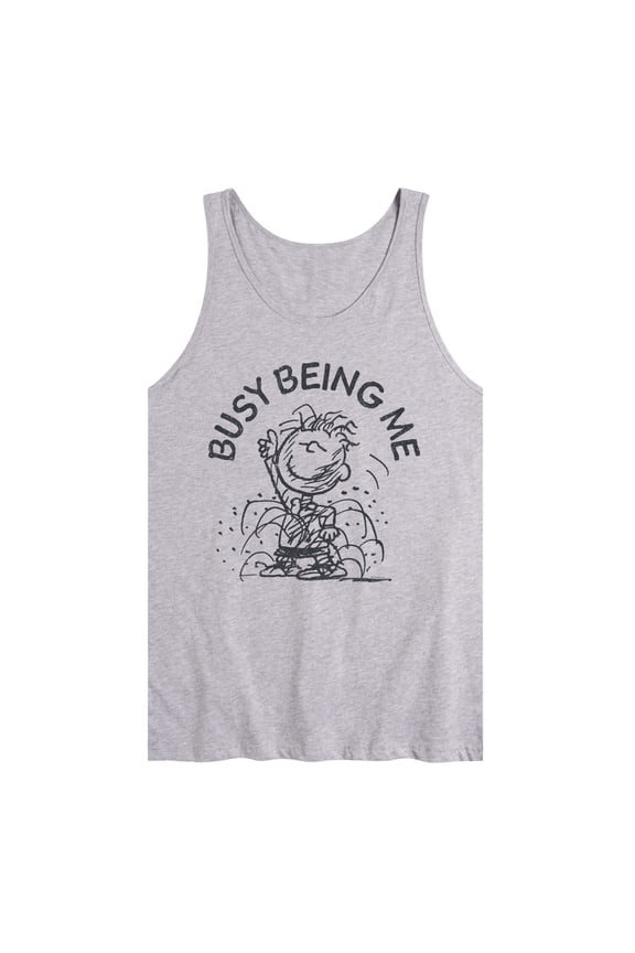 - Busy Being Me Pigpen - Men's Sleeveless Graphic Tank