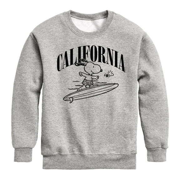 Peanuts - California - Toddler And Youth Crewneck Fleece Sweatshirt