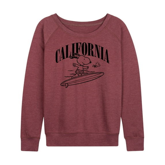 Peanuts - California - Women's Lightweight French Terry Long Sleeve Shirt