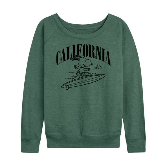 Peanuts - California - Women's Lightweight French Terry Long Sleeve Shirt