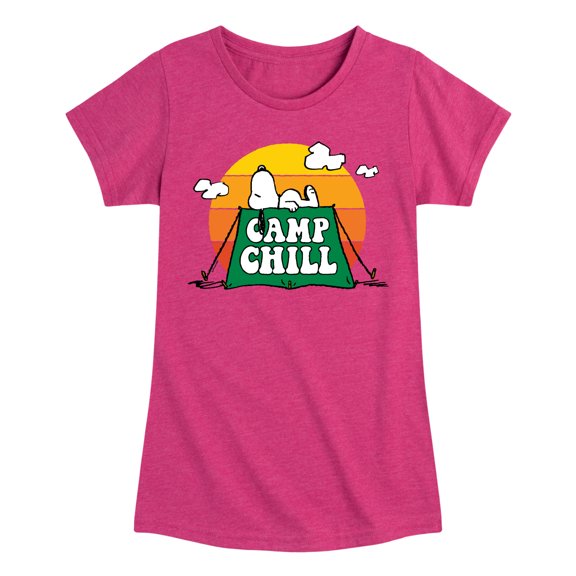 Peanuts - Camp Chill - Toddler And Youth Girls Short Sleeve Graphic T-Shirt