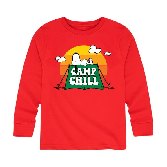 Peanuts - Camp Chill - Toddler And Youth Long Sleeve Graphic T-Shirt