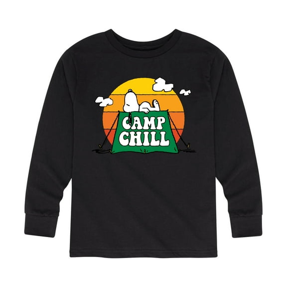 Peanuts - Camp Chill - Toddler And Youth Long Sleeve Graphic T-Shirt