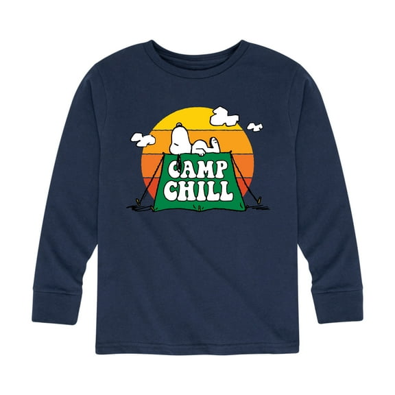 Peanuts - Camp Chill - Toddler And Youth Long Sleeve Graphic T-Shirt