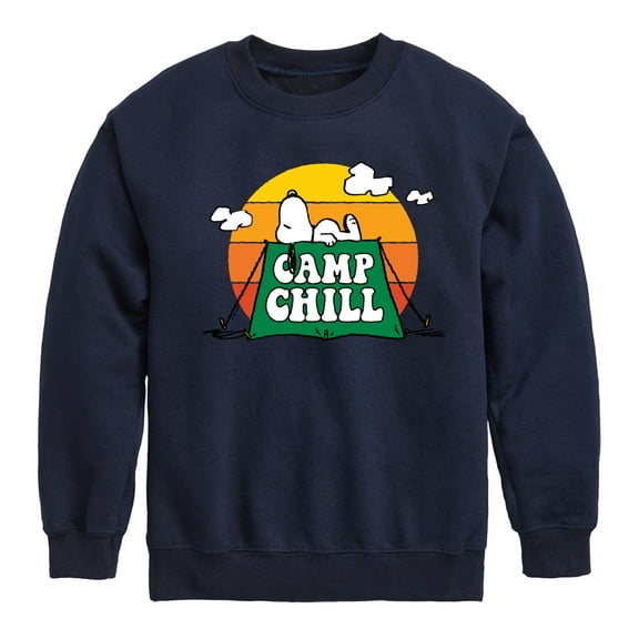 Peanuts - Camp Chill - Toddler & Youth Crewneck Fleece Sweatshirt