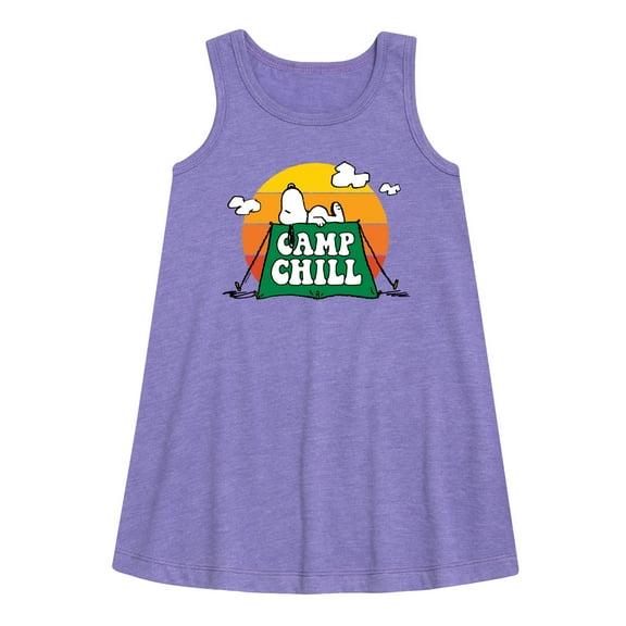 Peanuts - Camp Chill - Toddler and Youth Girls A-line Dress