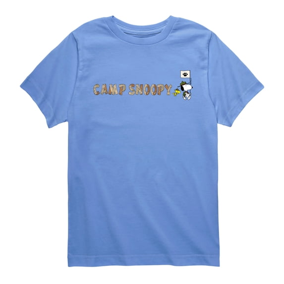 Peanuts - Camp Snoopy Branches - Youth Boys Short Sleeve Graphic T-Shirt