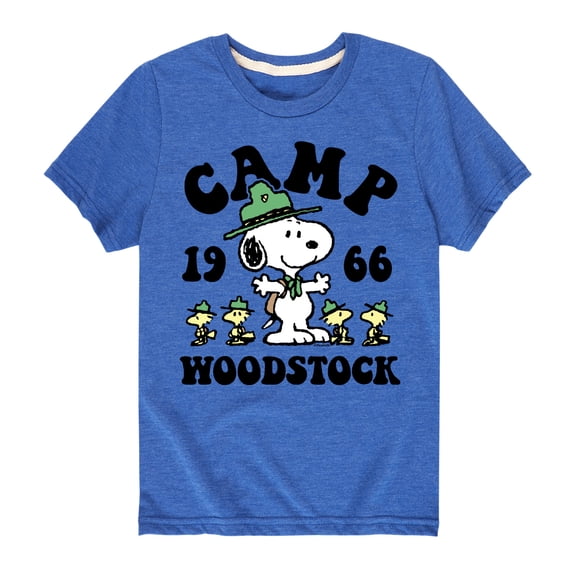Peanuts - Camp Woodstock Boys' Short Sleeve Graphic T-Shirt
