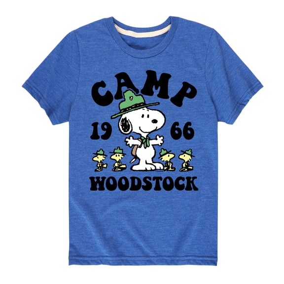 Peanuts - Camp Woodstock - Toddler And Youth Short Sleeve Graphic T-Shirt