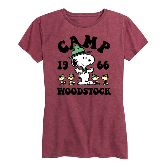 Peanuts - Camp Woodstock - Women's Short Sleeve Graphic T-Shirt