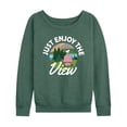 thumbnail image 1 of Peanuts - Camper Snoopy -Women's Lightweight French Terry Long Sleeve Shirt, 1 of 6