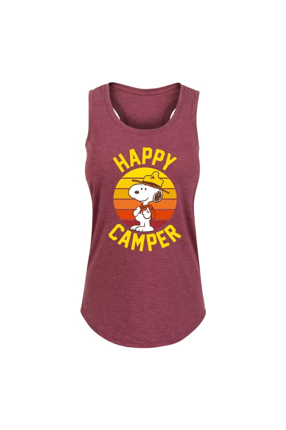 - Camper Snoopy - Women's Racerback Tank Top
