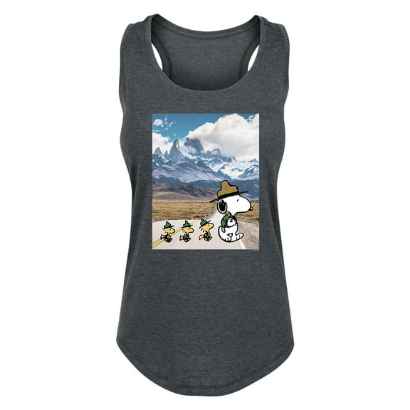 Peanuts - Camper Snoopy - Women's Racerback Tank Top