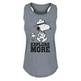 thumbnail image 1 of Peanuts - Camper Snoopy - Women's Racerback Tank Top, 1 of 5