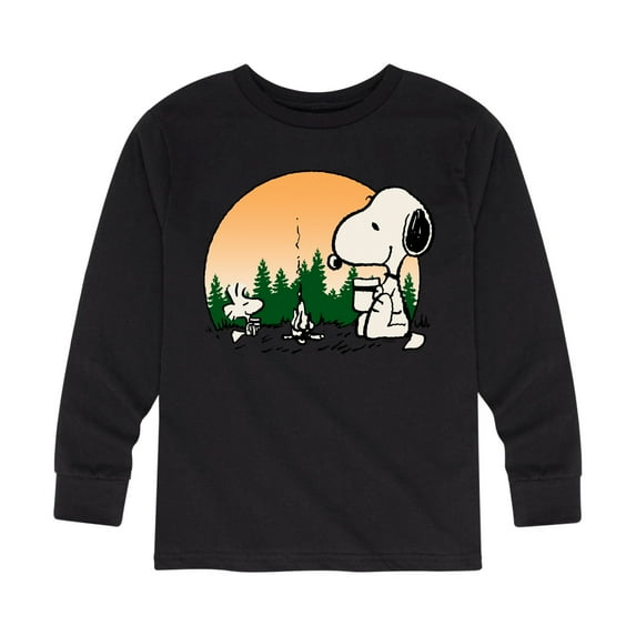 Peanuts - Campfire Mugs - Toddler And Youth Long Sleeve Graphic T-Shirt