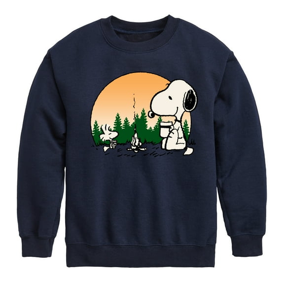 Peanuts - Campfire Mugs - Toddler & Youth Crewneck Fleece Sweatshirt