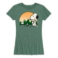 thumbnail image 1 of Peanuts - Campfire Snoopy and Woodstock - Women's Short Sleeve Graphic T-Shirt, 1 of 6