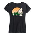 thumbnail image 1 of Peanuts - Campfire Snoopy and Woodstock - Women's Short Sleeve Graphic T-Shirt, 1 of 6