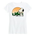 thumbnail image 1 of Peanuts - Campfire Snoopy and Woodstock - Women's Short Sleeve Graphic T-Shirt, 1 of 6