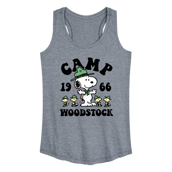 Peanuts - Camping Woodstock - Women's Racerback Tank Top