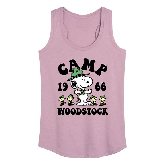 Peanuts - Camping Woodstock - Women's Racerback Tank Top