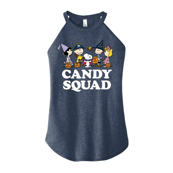Peanuts - Candy Squad - Juniors High Neck Tank Top